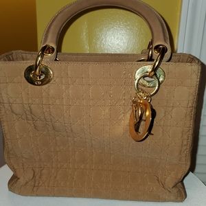 LADY DIOR C, LOTH HANDBAG 100% Authentic